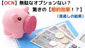 【OCN】おまかせオプションパックを解約【節約効果がすごかった！？】知らなきゃ損！